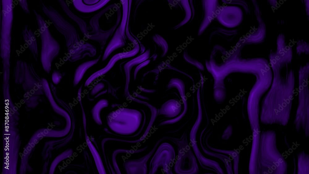 animated abstract liquid or fluid background, with purple color and glass effect.