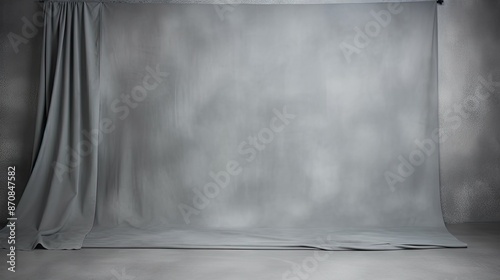 matte grey studio backdrop photo