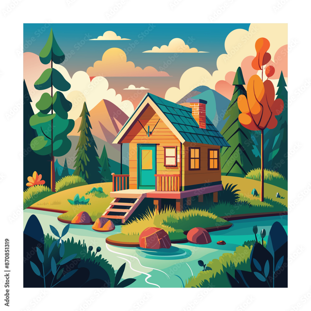 Fototapeta premium House vector illustration