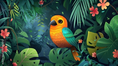 A Vibrant Jungle Bird © Pure Imagination