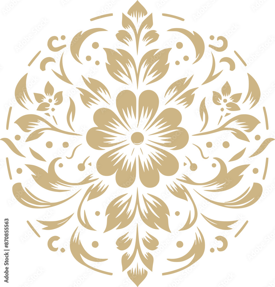 Fototapeta premium complex flower lotus and spa or luxury floral beauty decoration logo icon