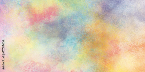 Light an hand drawn watercolor splashes with watercolor background, Color splashing on paper with watercolor splashes, Beautiful and colorful soft watercolor background with multicolor texture grunge.