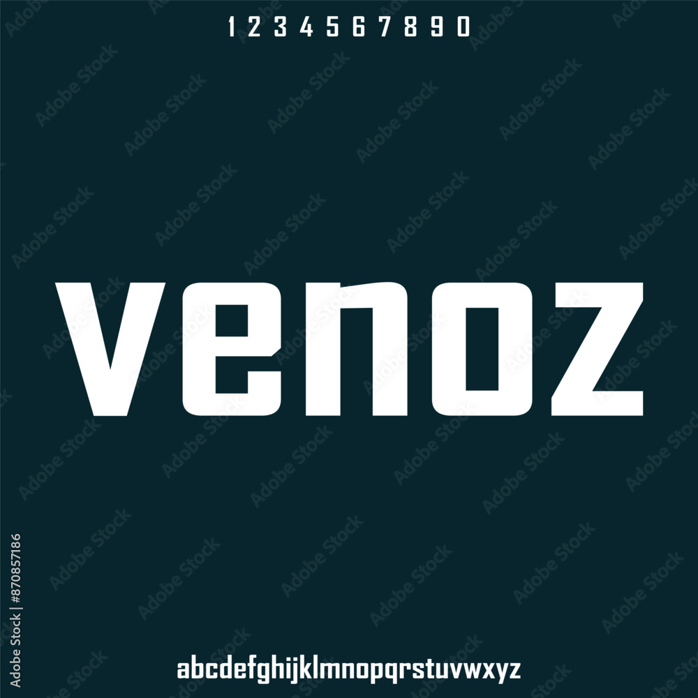 Fototapeta premium modern square futuristic modern geometric font