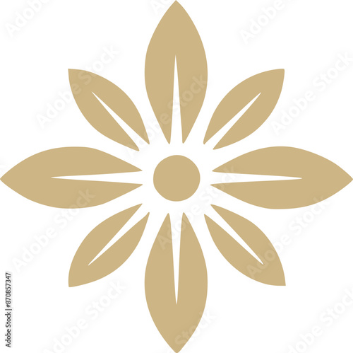 flower lotus and spa or luxury floral beauty logo icon