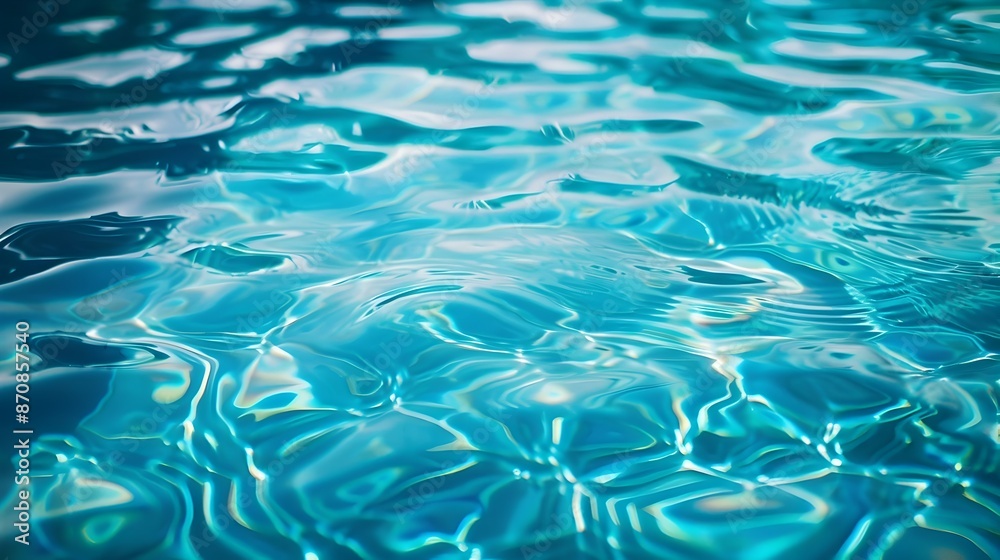 Serene Surface of a Tranquil Swimming Pool Reflecting the Calming Azure Waters Serene Surface of a Tranquil Swimming Pool Reflecting the Calming Azure Waters