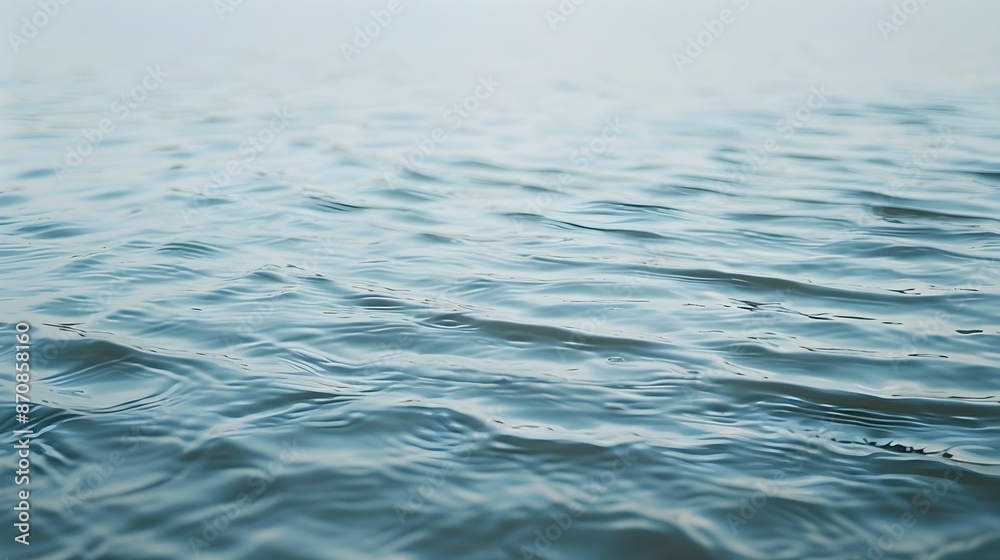 Soft Rippling Waves on Calm Lake with Serene Reflection Soft Rippling Waves on Calm Lake with Serene Reflection