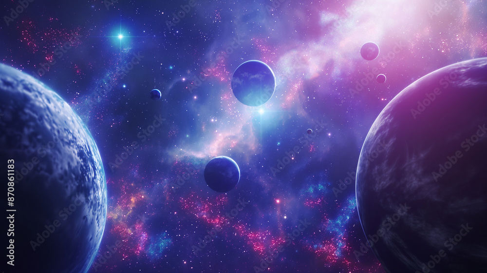 planet with space in galaxy planet with space in galaxy