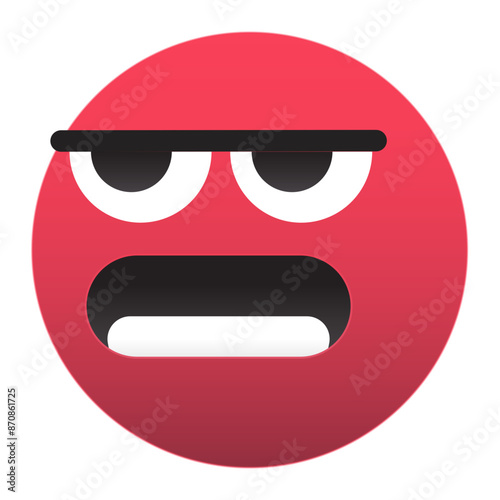 Annoyed and mad emoji