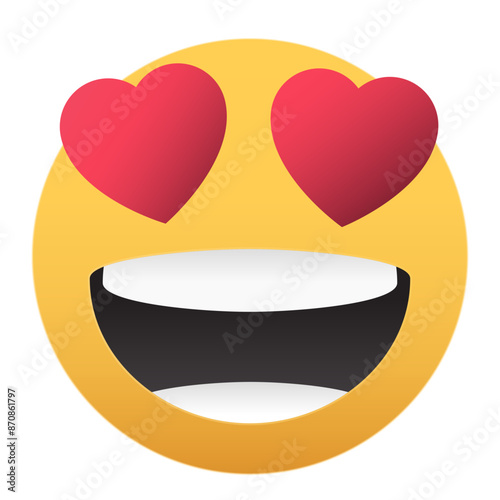 Love hearts eyes emoji
