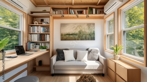 minimalist tiny home interior