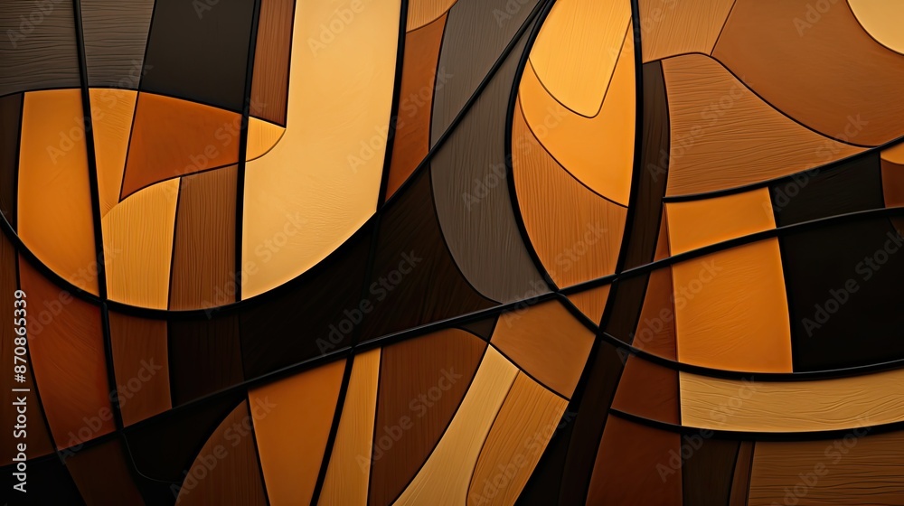 Fototapeta premium forms brown abstract shapes