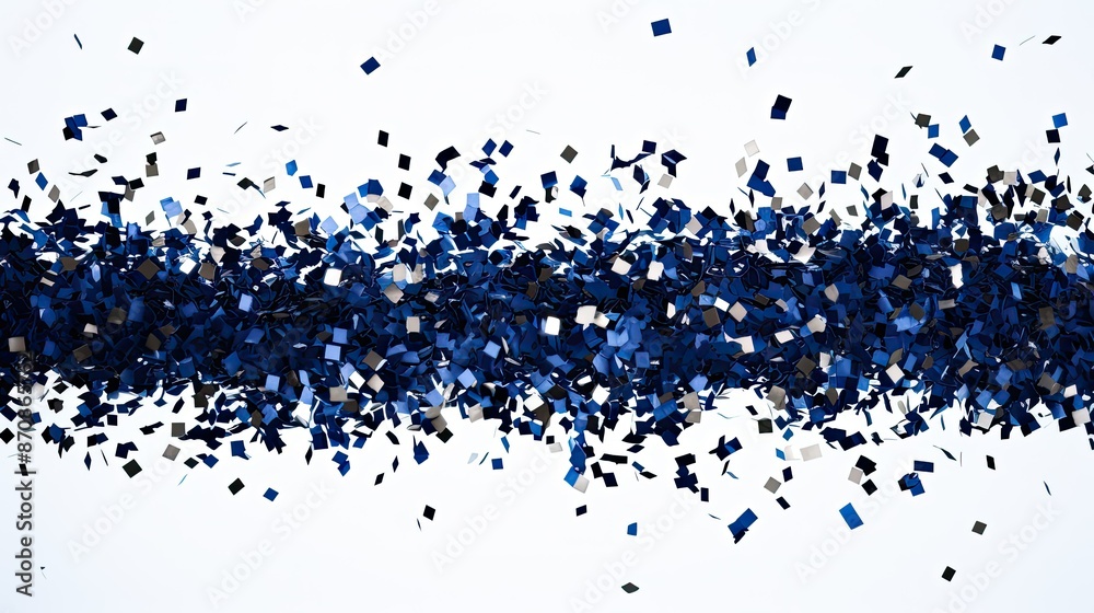 Fototapeta premium composition dark blue confetti