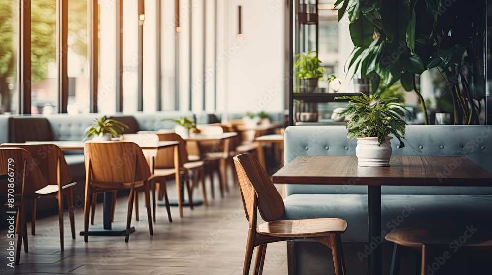 Obraz premium background blurred mock up interior