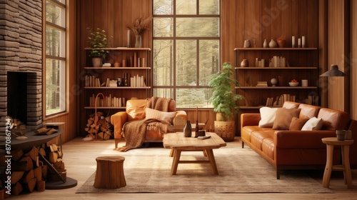 sofa brown living room