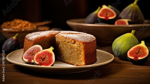 moist brown sugar and fig photo