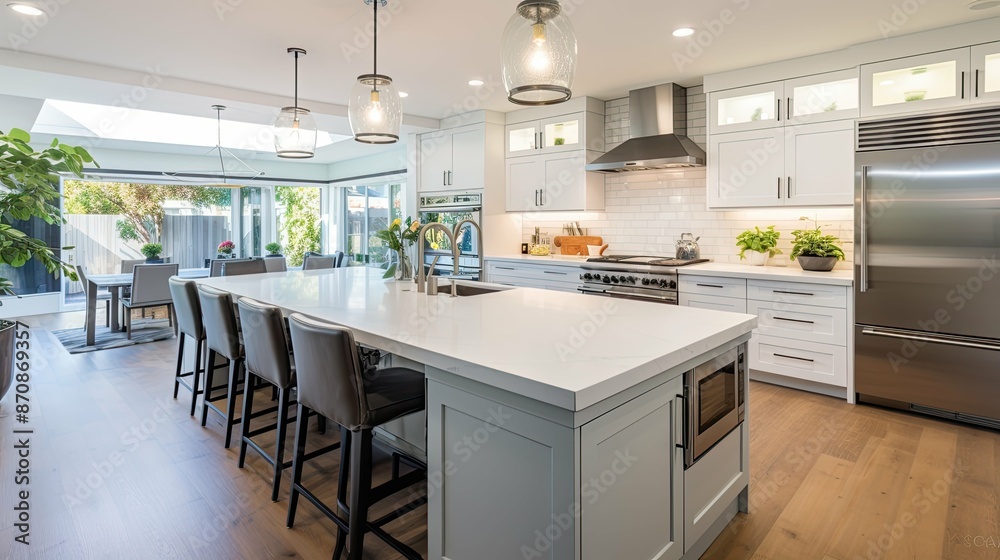 Fototapeta premium stainless home remodel interior
