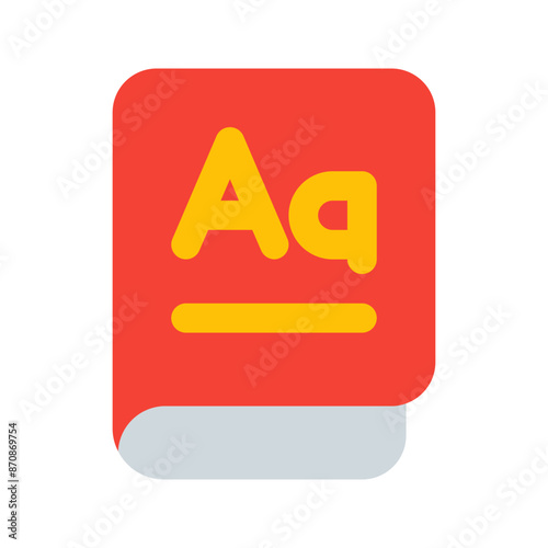 dictionary flat icon
