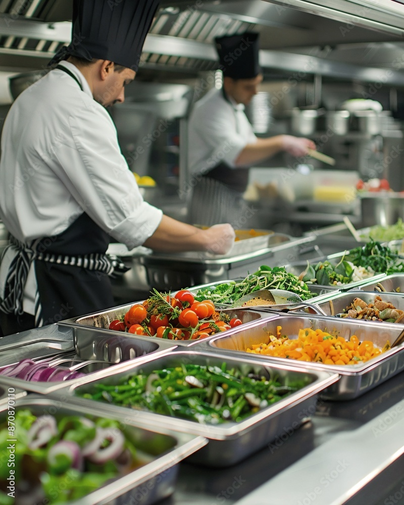 Obraz premium a kitchen filled with lots of different types of food