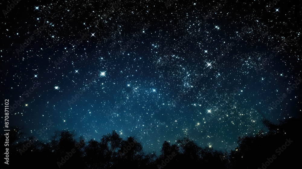 Fototapeta premium twinkle stars black