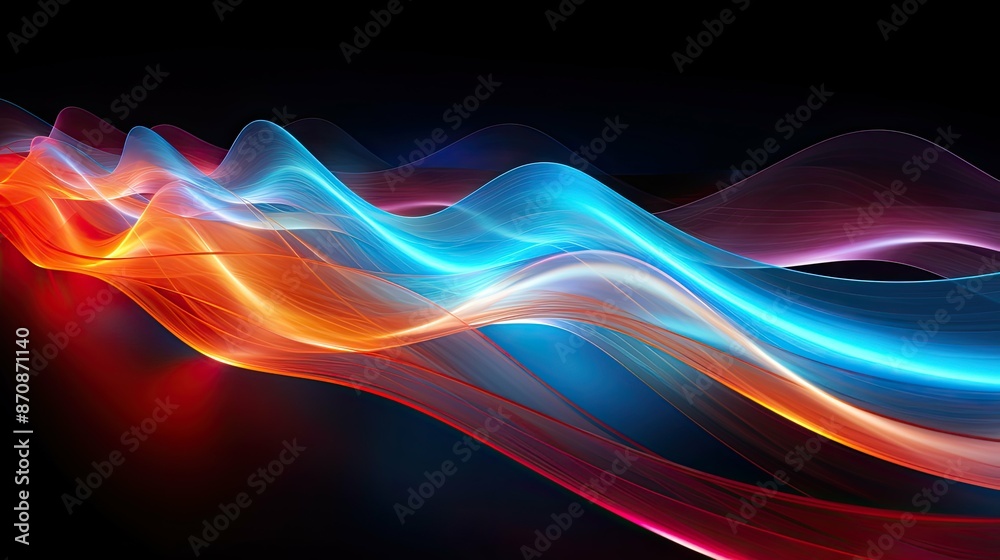 Fototapeta premium photograph light wave
