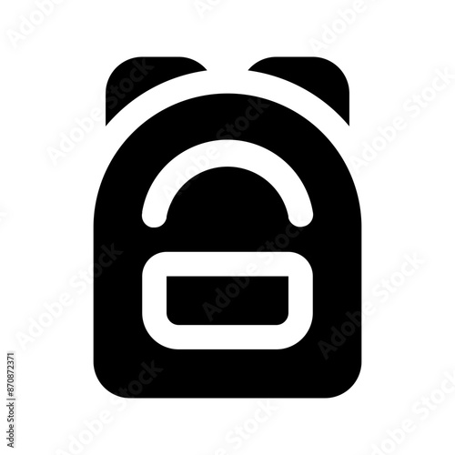 school bag glyph icon