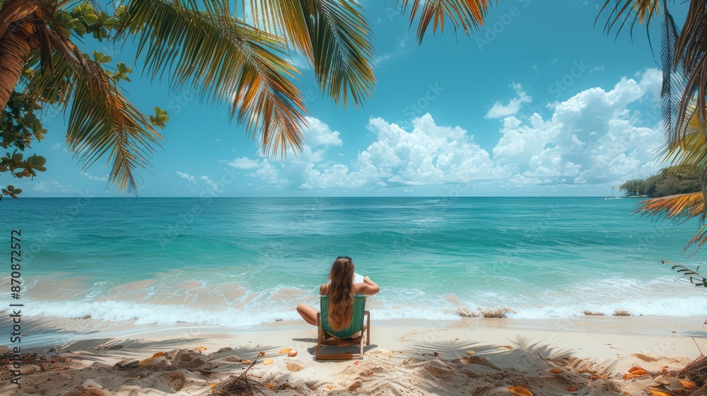 Obraz premium Relaxing on a beach