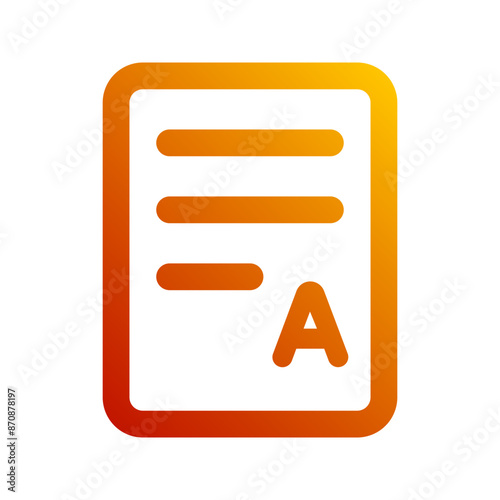 exam gradient icon