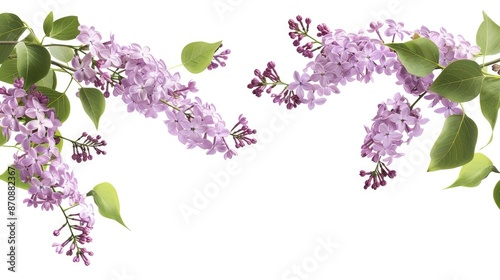 Wallpaper Mural Sample text on lilac flower branch Torontodigital.ca