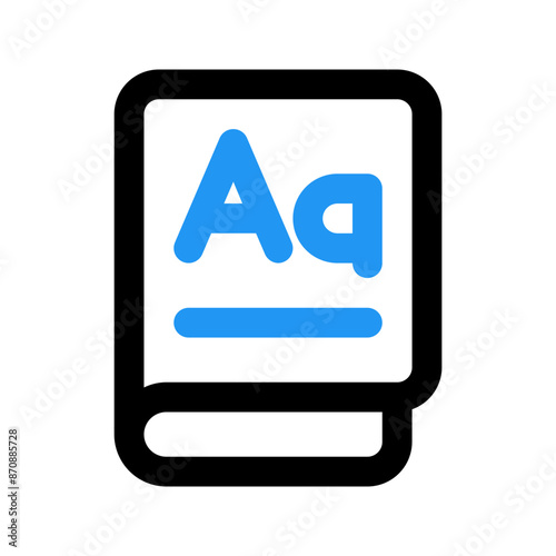 dictionary line color icon