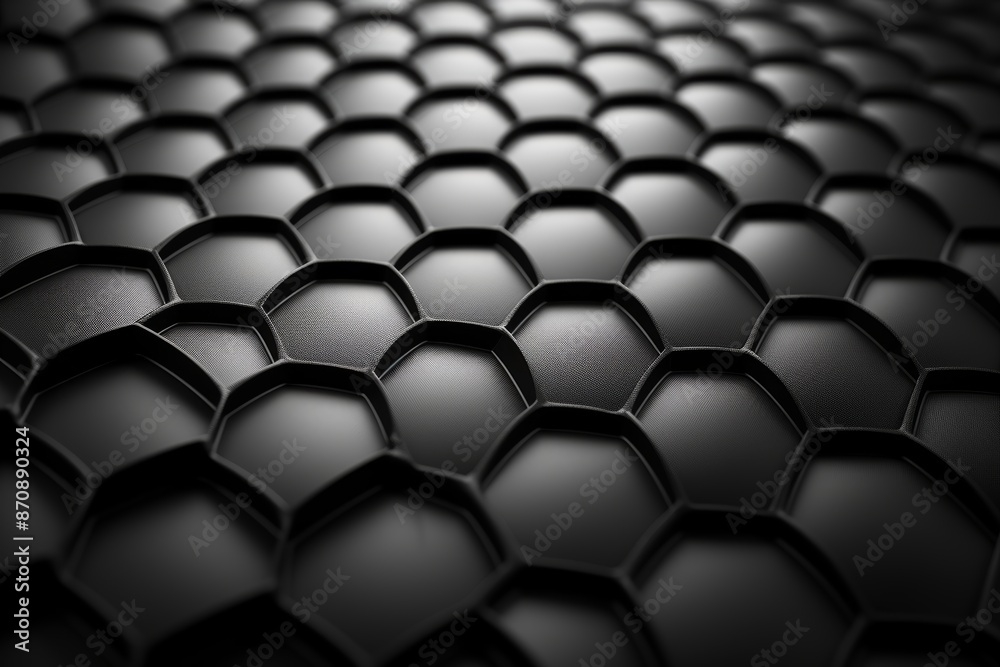 Fototapeta premium Sophisticated graphite honeycomb pattern background ideal for diverse applications