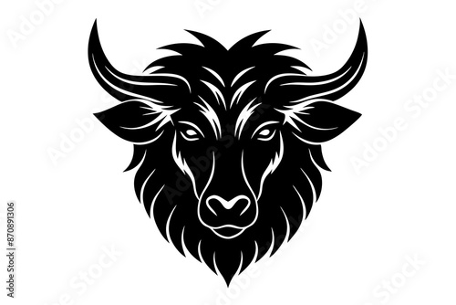 Wallpaper Mural takin head icon silhouette vector illustration  Torontodigital.ca