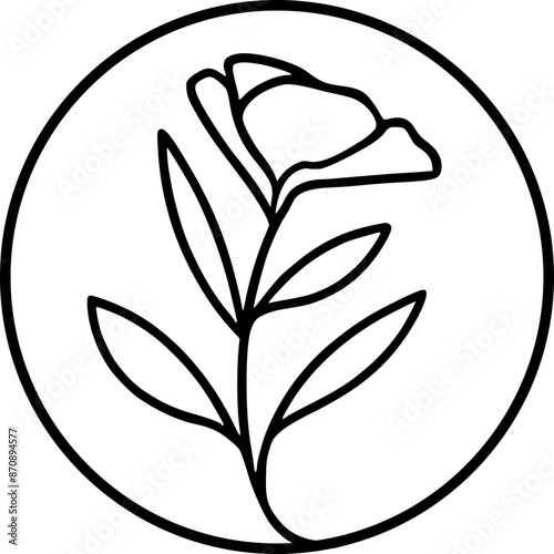 luxury floral or flower line signature icon logo design 7