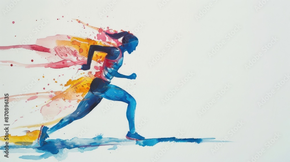 Naklejka premium Olympic watercolour