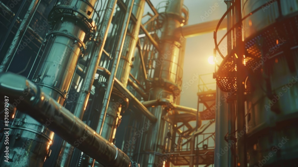 Factory - oil and gas industry. Factory - oil and gas industry.