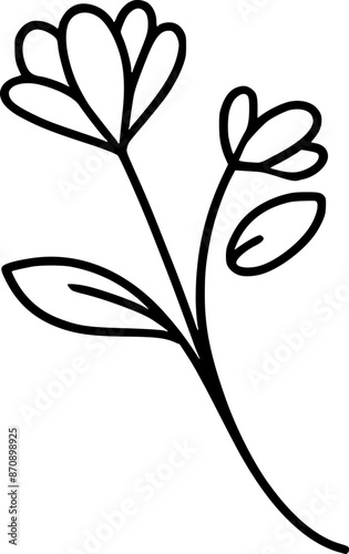 luxury floral flower line signature icon logo design