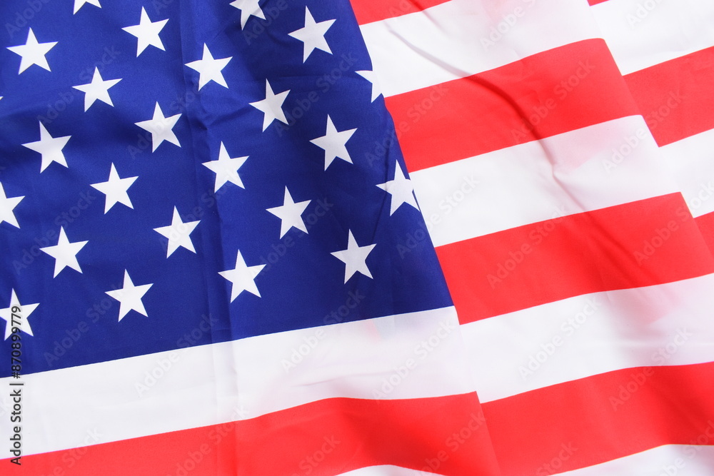 Obraz premium american wave flag texture background, USA