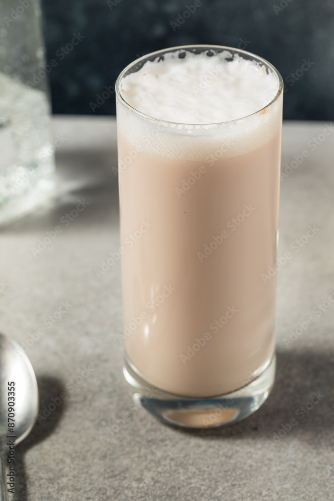 Sweet New York Chocolate Egg Cream Drink Sweet New York Chocolate Egg Cream Drink