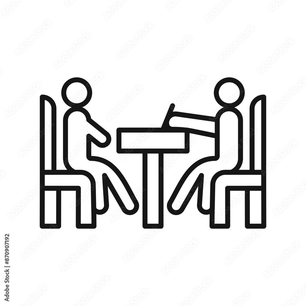 Contract signing icon Black line art vector Contract signing icon Black line art vector