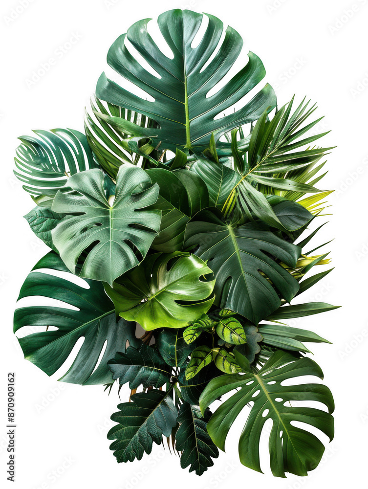 Fototapeta premium Dense Tropical Leaf Arrangement