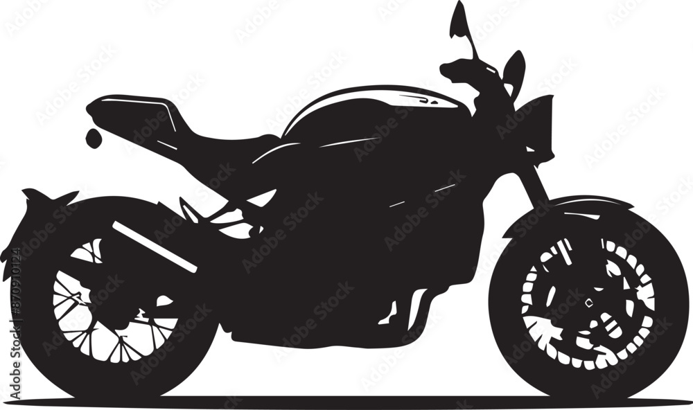 Obraz premium silhouette of motorcycle
