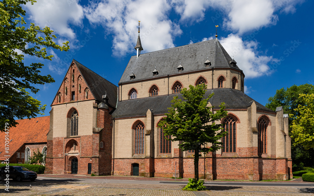 Evangelisch-lutherische Ludgerikirche in der ostfriesischen Stadt Norden, Ostfriesland, Niedersachsen, Deutschland, Evangelisch-lutherische Ludgerikirche in der ostfriesischen Stadt Norden, Ostfriesland, Niedersachsen, Deutschland,