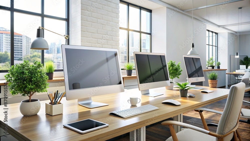 Graphic designer workplace with Graphic designer workplace with