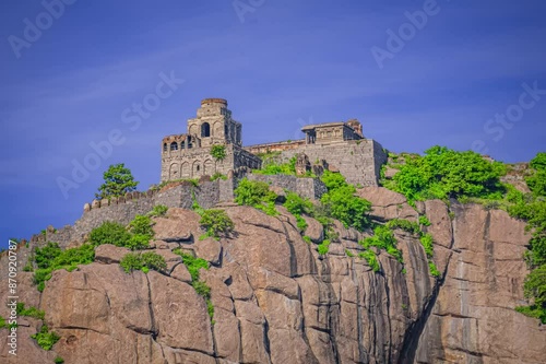 Gingee Fort or Senji Fort in Tamil Nadu, India. It lies in Villupuram District, built by the kings of konar dynasty and maintained by Chola dynasty in 9th century AD. Archeological survey of india.	
 photo