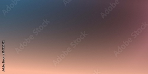 Blue, gray, brown, pink abstract grainy gradient background noise texture effect summer banner poster design rainbow glowing light