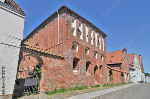 The Kampischer Hof medieval town branch of the Neuenkamp monastery in Stralsund, Germany photo