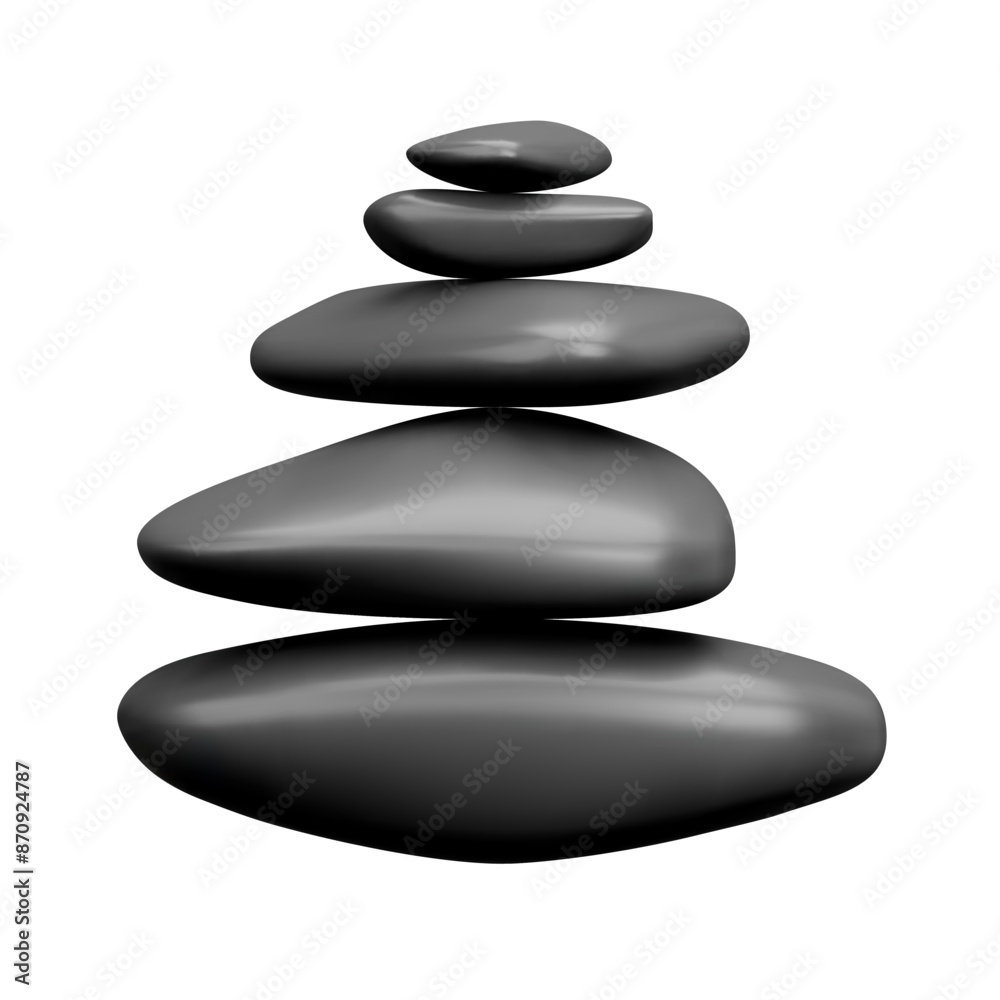 Stack of stones in vector illustration for spa or nature scenes. Stack of stones in vector illustration for spa or nature scenes.