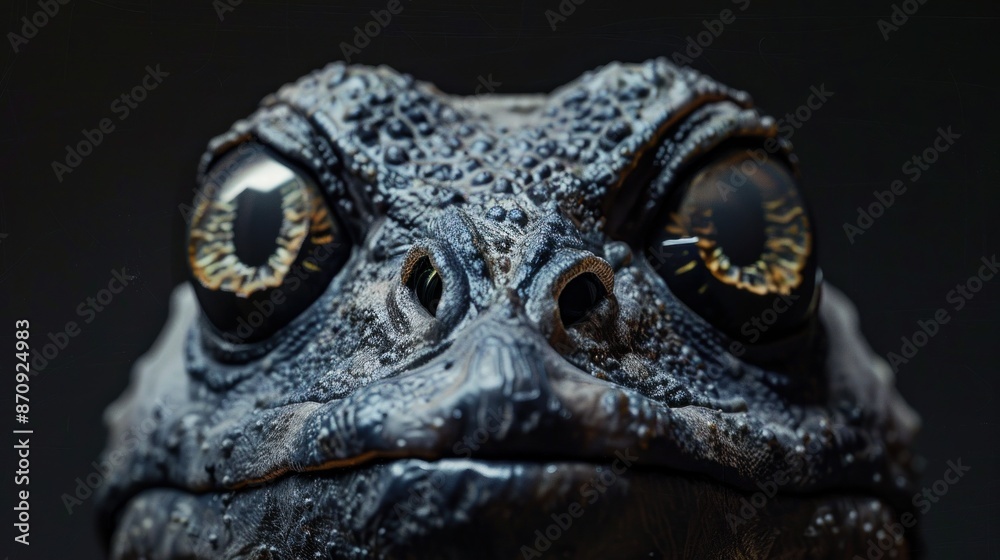 Fototapeta premium Portrait on alien reptile from cosmos