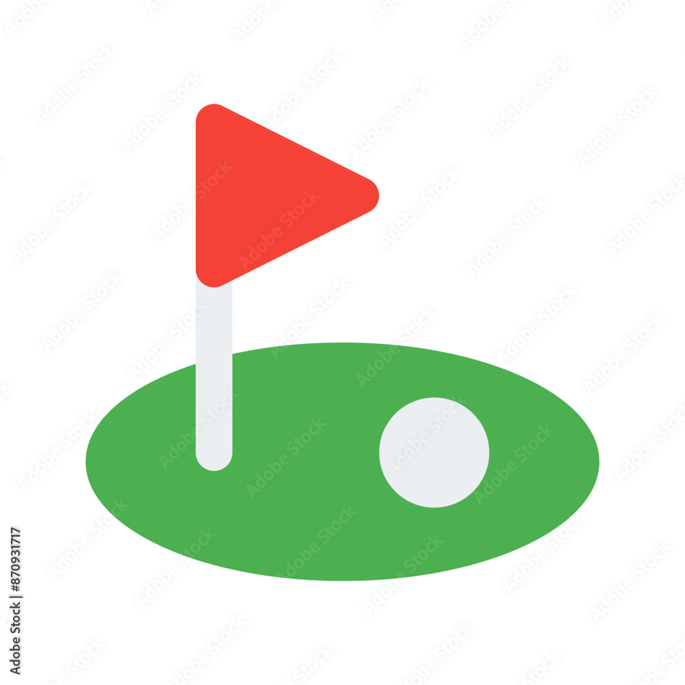 golf flat icon golf flat icon