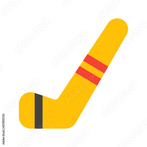 hockey stick flat icon