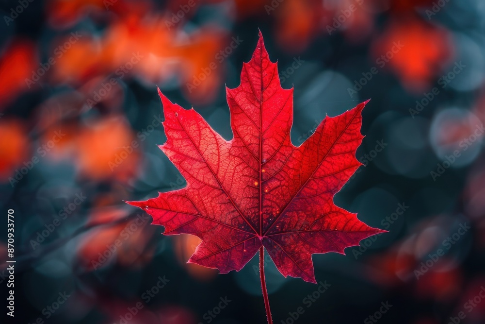 red leaves background autumn nature. ai generative red leaves background autumn nature. ai generative